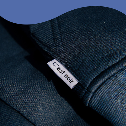 Wintersport capuchontrui blauw